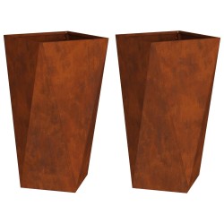 Jardinière 2 pcs Rouillé 40 x 40 x 75 cm 554341554341