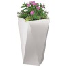 Jardinière Argent 40 x 40 x 75 cm Acier inoxydable 554342554342