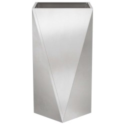 Jardinière Argent 40 x 40 x 75 cm Acier inoxydable 554342554342