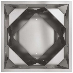 Jardinière Argent 40 x 40 x 75 cm Acier inoxydable 554342554342