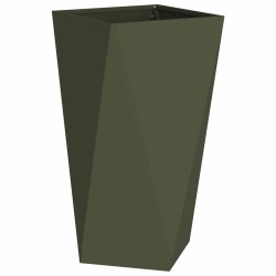 Jardinière Vert olive 40 x 40 x 75 cm Acier 554346554346
