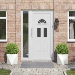 Jardinière 2 pcs Blanc 40 x 40 x 40 cm Acier 554348554348