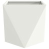 Jardinière 2 pcs Blanc 40 x 40 x 40 cm Acier 554348554348