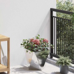Jardinière 2 pcs Argent 30 x 30 x 30 cm Acier inoxydable 554349554349