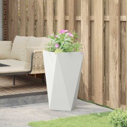 Jardinière Blanc 40 x 40 x 75 cm Acier 554356554356