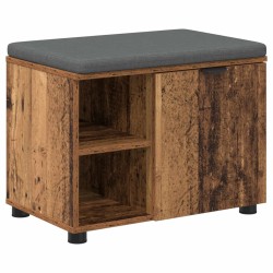 Banc d'entrée avec coussin Bois ancien 60 x 38 x 46 cm 554364554364