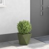 Jardinière Vert olive 30 x 30 x 30 cm Acier 554366554366