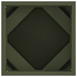 Jardinière Vert olive 30 x 30 x 30 cm Acier 554366554366