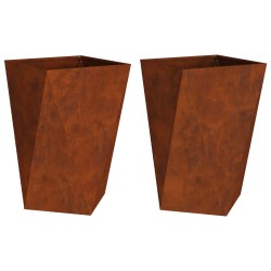 Jardinière 2 pcs Rouillé 50 x 50 x 75 cm 554367554367