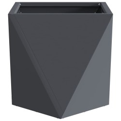 Jardinière 2 pcs Anthracite 30 x 30 x 30 cm Acier 554373554373