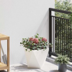 Jardinière 2 pcs Blanc 30 x 30 x 30 cm Acier 554374554374