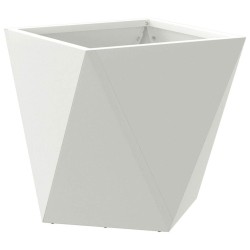 Jardinière 2 pcs Blanc 30 x 30 x 30 cm Acier 554374554374