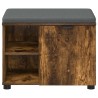 Banc d'entrée avec coussin Chêne Fumé 60 x 38 x 46 cm 554376554376