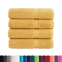 Serviettes de bain de qualité supérieure SOLUND 4 pcs doré 554378554378