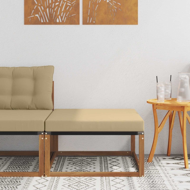 Hocker d'extérieur Bois d'Acacia Massif Naturel 554380554380