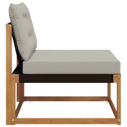 Sofa de milieu extérieur Bois d'Acacia Massif Naturel 554381554381