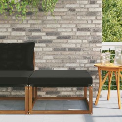 Pouf d'Extérieur Bois d'Acacia Massif Naturel 554382554382