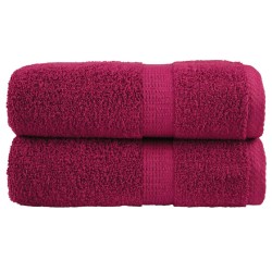 Serviettes de toilette premium SOLUND 2 pièces Bordeaux 30 x 30 cm 600 g/m² 554385554385