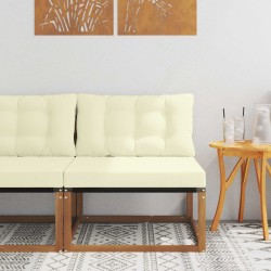 Sofa de milieu extérieur Bois d'Acacia Massif Naturel 554391554391