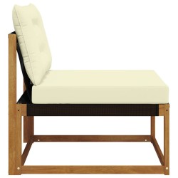 Sofa de milieu extérieur Bois d'Acacia Massif Naturel 554391554391