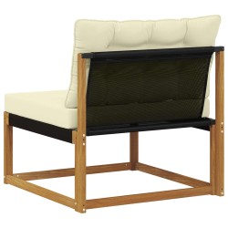 Sofa de milieu extérieur Bois d'Acacia Massif Naturel 554391554391