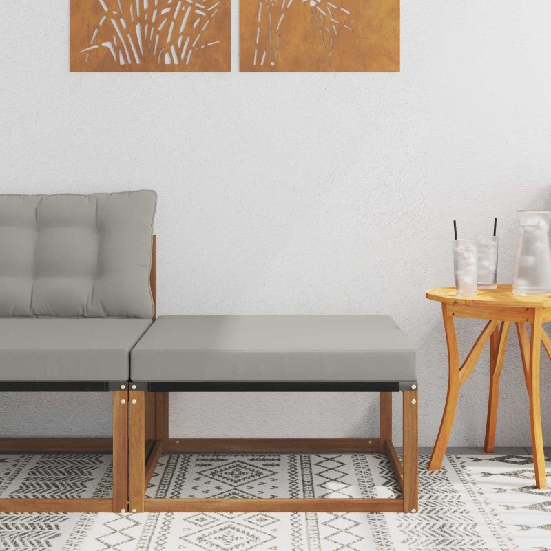 Pouf d'Extérieur Bois d'Acacia Massif Naturel 554392554392