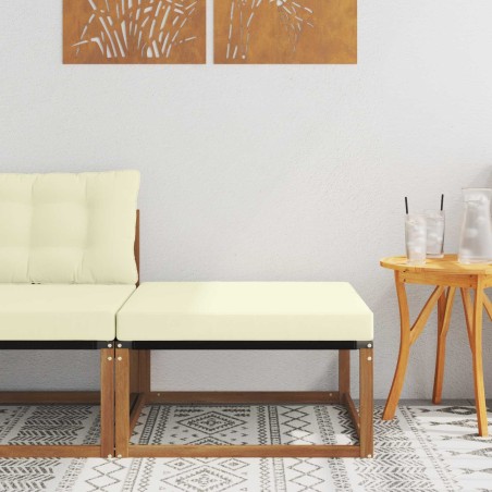 Pouf d'Extérieur Bois d'Acacia Massif Naturel 554405554405