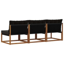 3 Pièce Sofa de milieu extérieur Bois d'Acacia Massif Naturel 554411554411
