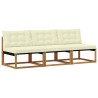 3 Pièce Sofa de milieu extérieur Bois d'Acacia Massif Naturel 554413554413