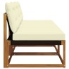 3 Pièce Sofa de milieu extérieur Bois d'Acacia Massif Naturel 554413554413