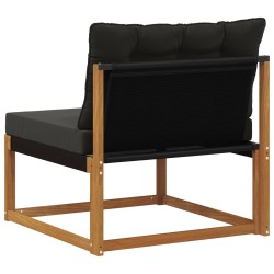 Sofa de milieu extérieur Bois d'Acacia Massif Naturel 554414554414