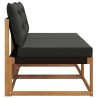 2 Pièce Sofa de milieu extérieur Bois d'Acacia Massif Naturel 554415554415