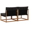 2 Pièce Sofa de milieu extérieur Bois d'Acacia Massif Naturel 554415554415