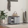 Banc d'entrée avec coussin Gris Sonoma 60 x 38 x 46 cm 554416554416