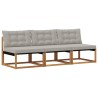 3 Pièce Sofa de milieu extérieur Bois d'Acacia Massif Naturel 554421554421