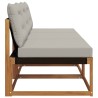 3 Pièce Sofa de milieu extérieur Bois d'Acacia Massif Naturel 554421554421