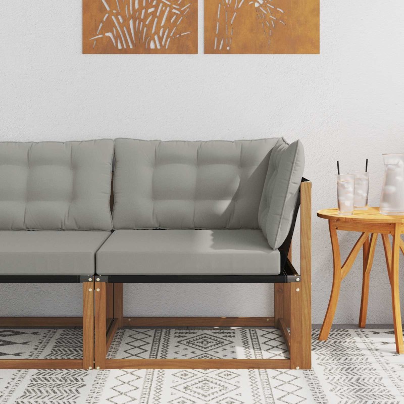 Canapé d'angle extérieur Bois d'Acacia Massif Naturel 554424554424