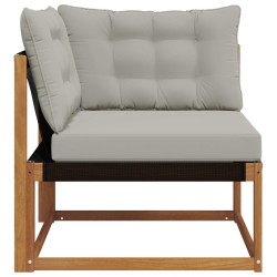 Canapé d'angle extérieur Bois d'Acacia Massif Naturel 554424554424