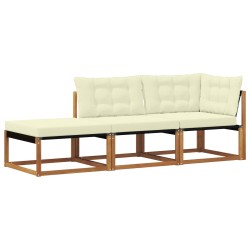 Unités de sofa sectionnel d'extérieur 3 Pièce Naturel 554428554428
