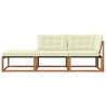 Unités de sofa sectionnel d'extérieur 3 Pièce Naturel 554428554428