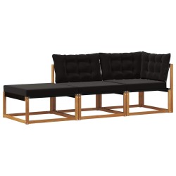 Unités de sofa sectionnel d'extérieur 3 Pièce Naturel 554430554430