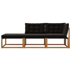 Unités de sofa sectionnel d'extérieur 3 Pièce Naturel 554430554430