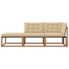 Unités de sofa sectionnel d'extérieur 3 Pièce Naturel 554431554431