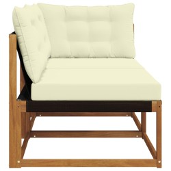 Canapé central et d'angle 2 Pièce Naturel Bois d'Acacia Massif 554433554433