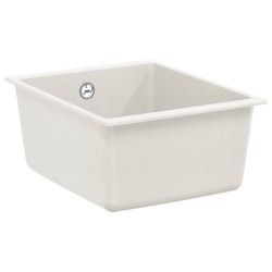 Évier Blanc 370 x 460 mm 80% Quartz et 20% Résine 554435554435