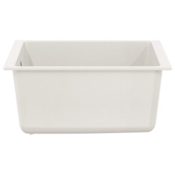 Évier Blanc 370 x 460 mm 80% Quartz et 20% Résine 554435554435