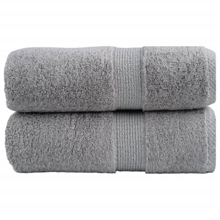 Serviettes de toilette premium SOLUND 2 pièces Gris 30 x 30 cm 600 g/m² 554438554438