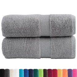 Serviettes de toilette premium SOLUND 2 pièces Gris 30 x 30 cm 600 g/m² 554438554438