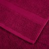 Serviettes de toilette premium SOLUND 4 pièces Bordeaux 30 x 30 cm 600 g/m² 554441554441