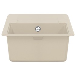 Évier Beige 670 x 460 mm 80% Quartz et 20% Résine 554442554442